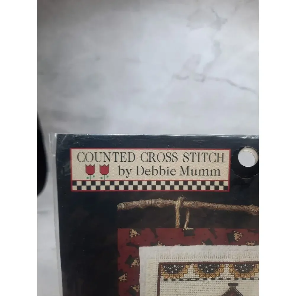 Vintage Dimensions Debbie Mumm Counted Cross Stitch Kit Backyard Birdhouses